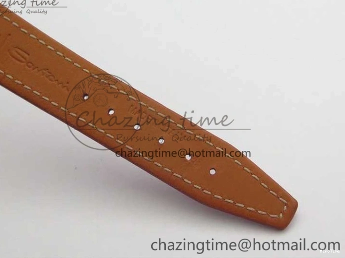 MIROTIME 0215 Portofino Automatic 37 SS M+F 1:1 Best Edition Silver Dial RG Markers on Red Crocodile Strap A Reliable 7154